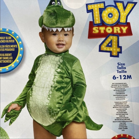 Disney Toy Story Rex Dinosaur Baby Costume - Picture 4 of 6